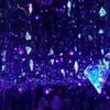 Iridescent Diamond Cube Wedding Ceiling Ornament for Decoration