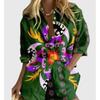 Popular Two-piece Set 1116 Summer Personality Bright Digital 1D Printing Women's Casual Suit