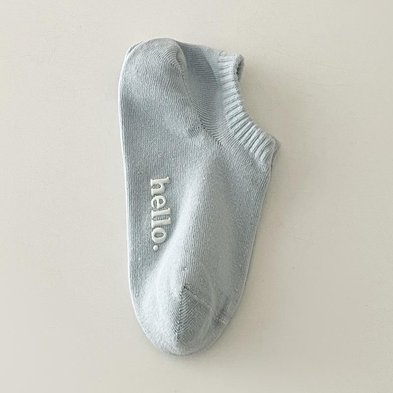 Colorful Women's Non-Slip Low-Cut No-Show Socks for Spring/Summer