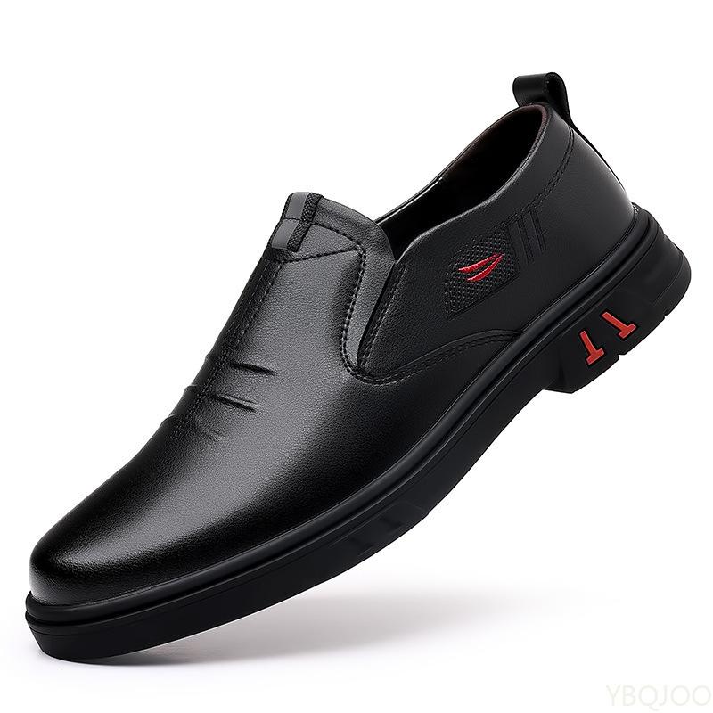 Men's Cow Leather Shoes Genuine Leather Handmade Business shoes Round Toe Casual Loafers Comfortable Man footwear  Homme