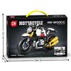 Cool Racing Superbike Model Motorcycle Building Blocks Retro Street DIY Assembly Collectible Moto Toy Holiday Gift