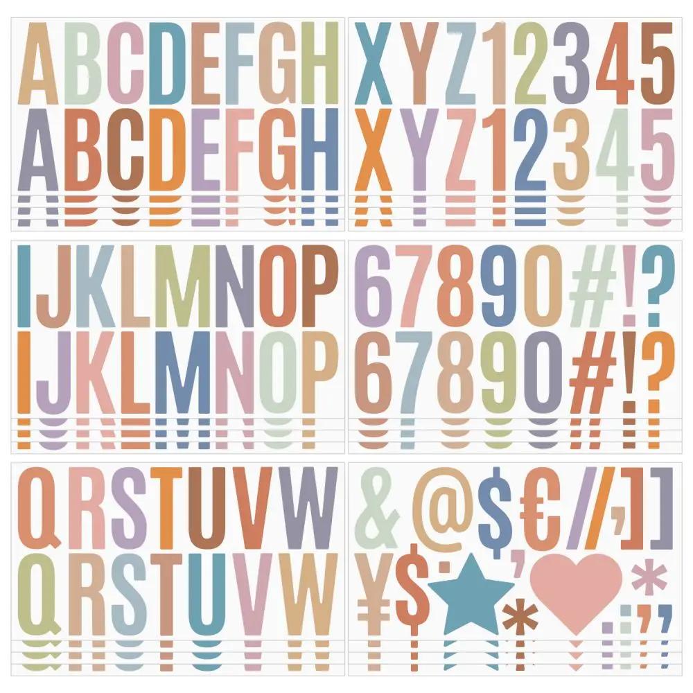 6Pcsset 2.5 Inches Waterproof 26 Alphabet Stickers Colorful Stickers For Grad Cap Decoration And Diy Crafts Making Supplies