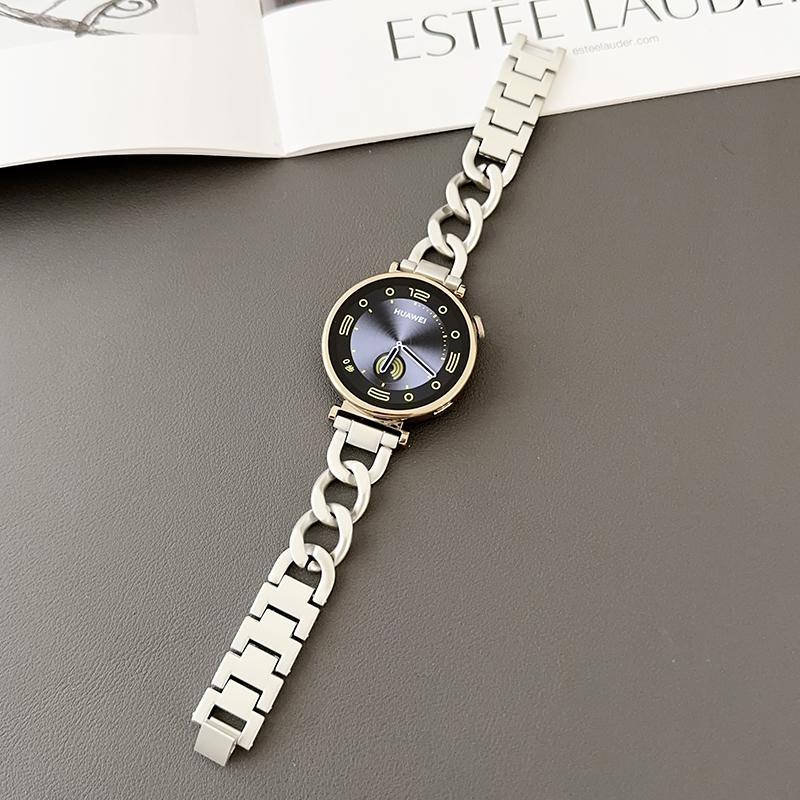 

Для Huawei Watch GT 4 41мм/Garmin Venu 3S 18мм Браслет-цепочка из цинкового сплава для часов Starlight