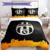 Juventus Football Club Printed Pattern Duvet Cover Set – includes 1 duvet cover and 2 matching pillowcases Bedroom decor Christmas gifts