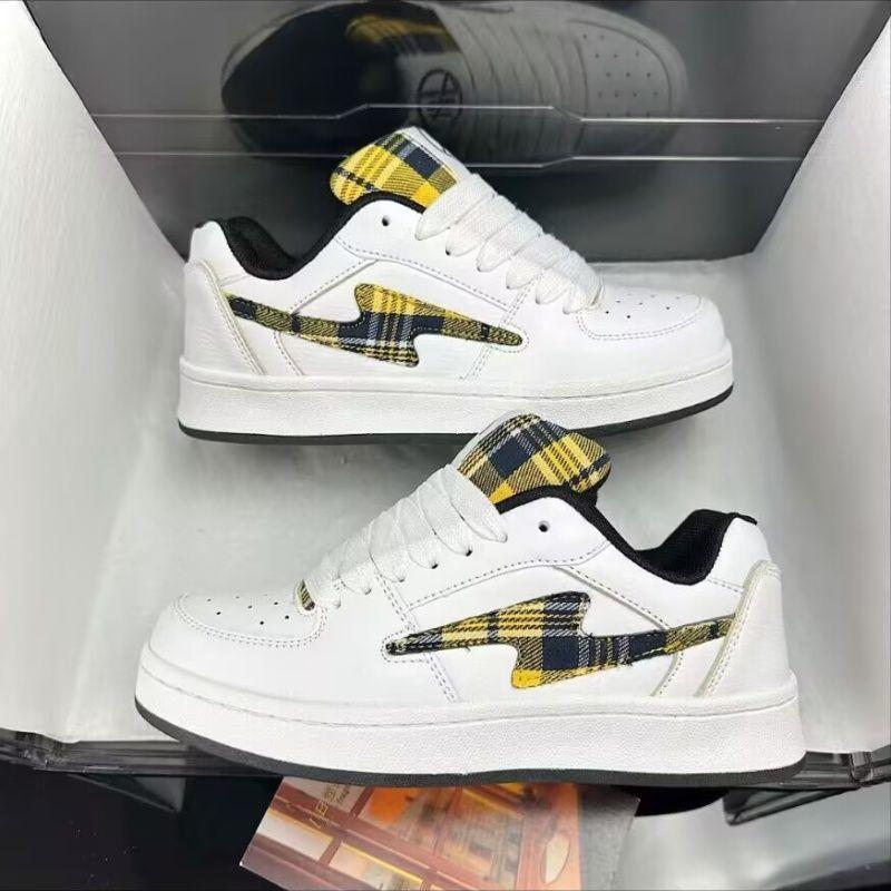 Summer plaid mandarin duck lightning bread shoes for men and women original high value breathable high quality couple board shoes men