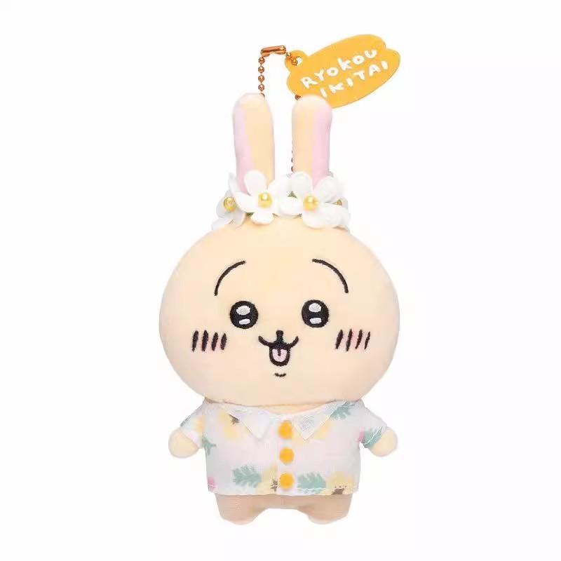 Usagi Hachiware Chiikawa Cute Sightseeing Tourist Popular Plush Keychain Pendant
