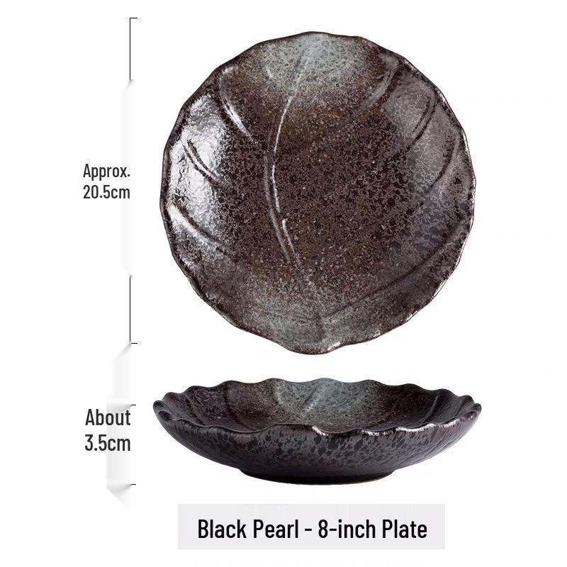 Japanese Ceramic Leaf Design Small Dish for Snacks, Sauce, or Sushi