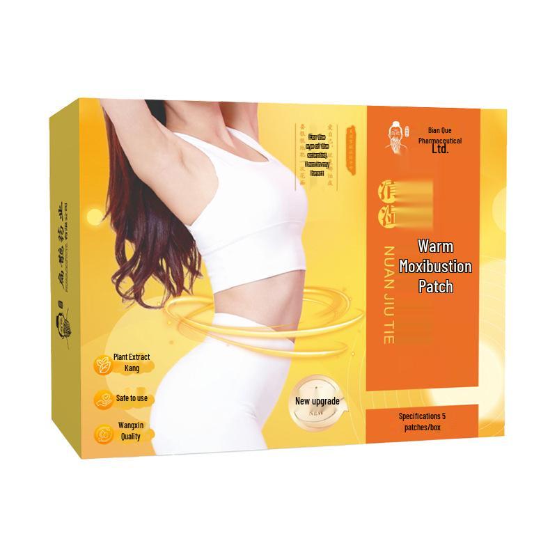 Bian Que Pharmaceutical Warm Moxibustion and Mugwort Heat Patch for Abdominal Relief