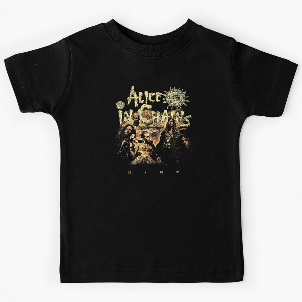 Alice in Chains Dirt Vintage Grunge Rock Band Retro 90s Music Kids T-Shirt 100