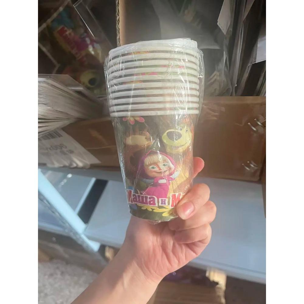 Dívka a medvěd Narozeninová sada Party dekorace Narozeninové talíře Ubrus Ubrousky Dárková taška Oslava pro miminko Party drobnosti Potřeby