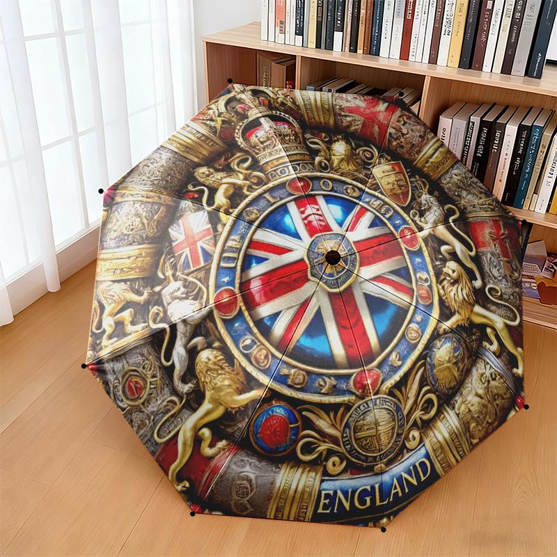 1 pz Impero Britannico Londra Inghilterra Ombrello Portatile Pieghevole Struttura a Ossa Forate Telaio in Ferro Ombrello da Esterno per la Casa
