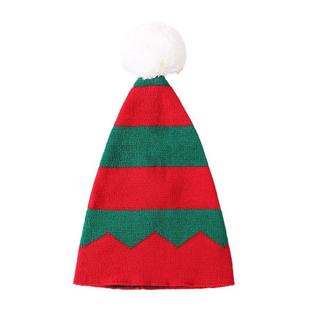 

Подарок Меховые помпоны Рождественская шапка Зимняя теплая Шапка Санта Клауса Плюшевая Праздничная Шапка-бини для взрослых