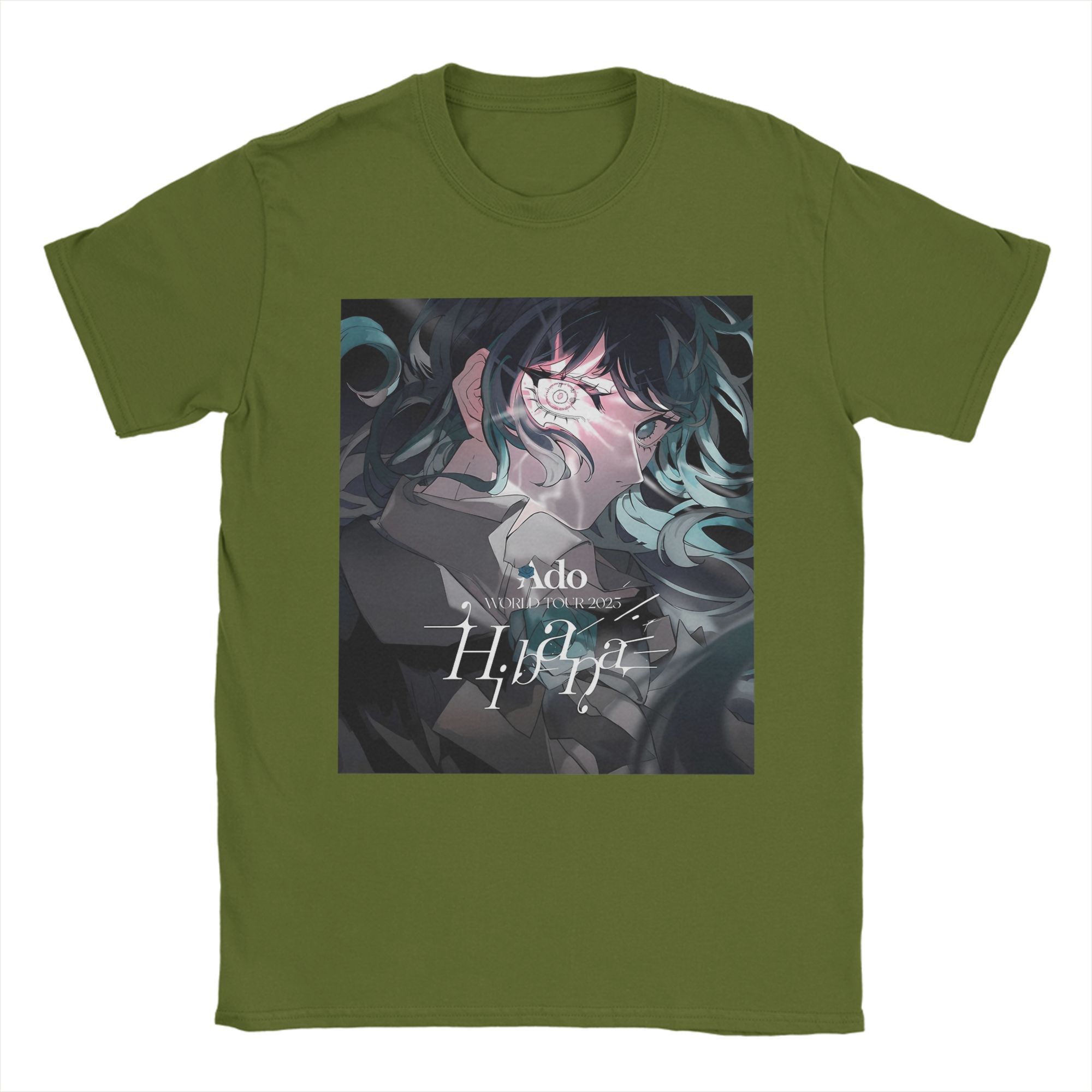 

Fashion Ado WORLD TOUR 2025 Hibana T Shirt For Unisex Cotton Tee Shirt Short Sleeve Clothes 4XL