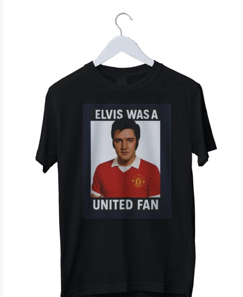 Unisex Adult Casual Graphic Elvis Presley Was A ited Fan Graphic Pr...