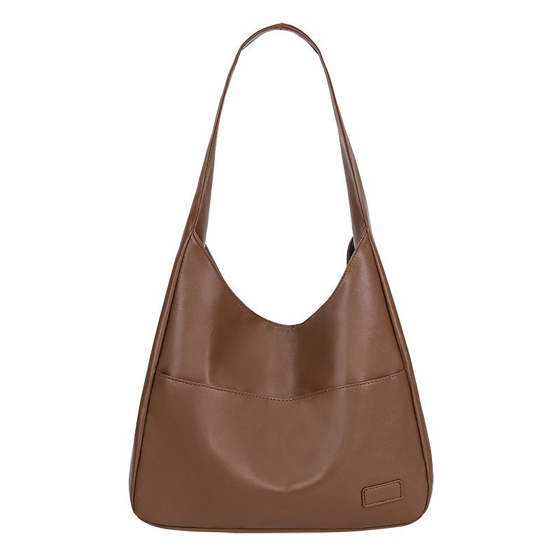 Large Capacity Soft Leather Crossbody Tote Bag for College Students and Ladies, Ideal for Autumn and Winter.
