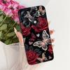 For Motorola Signature 2026 Case Popular Flower Marble Painted Cover Soft Silicone Black Phone Shell For Moto X70 Air Pro Fundas