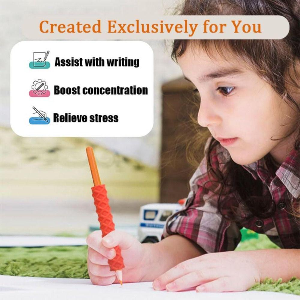 Textured Pencil Grips Write Right Learning Pen Holder New Pencil Sleeves