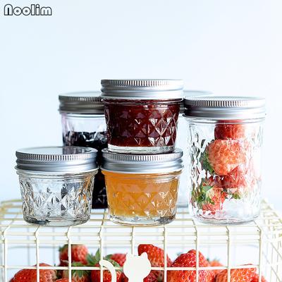Glass Mason Jar with Aluminum Lid – Transparent Storage Bottle for Cold Drinks, Infused Water & Food | Multi-Purpose Container
