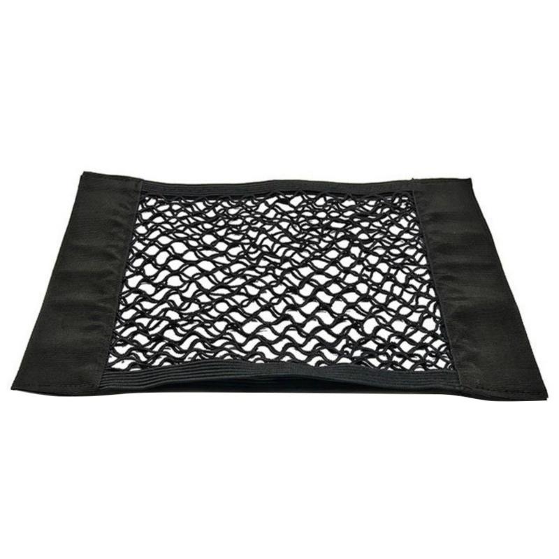 Geantă de depozitare cutie mașină Geantă plasă plasă Suport bagaj Buzunar autocolant Organizator portbagaj Plasă de marfă