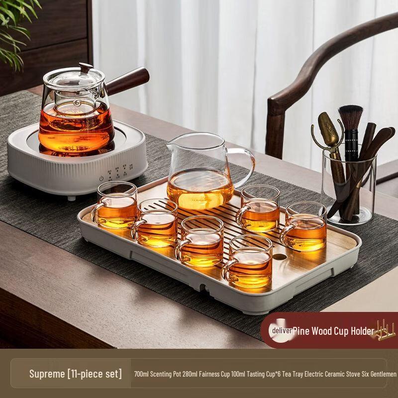 Kung Fu Glass Tea Set One Size