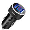 Car Charger 2 USB Ports Fast Charging Digital Display Car Accessories For Mercedes Benz AMG GLE GLS GLC CLA GLB ML W204 W206 W205 W212 W203