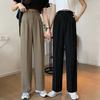 Khaki Wide Leg Pants Women High Waisted Draped Spring and Autumn Summer Straight Casual Suit Pants