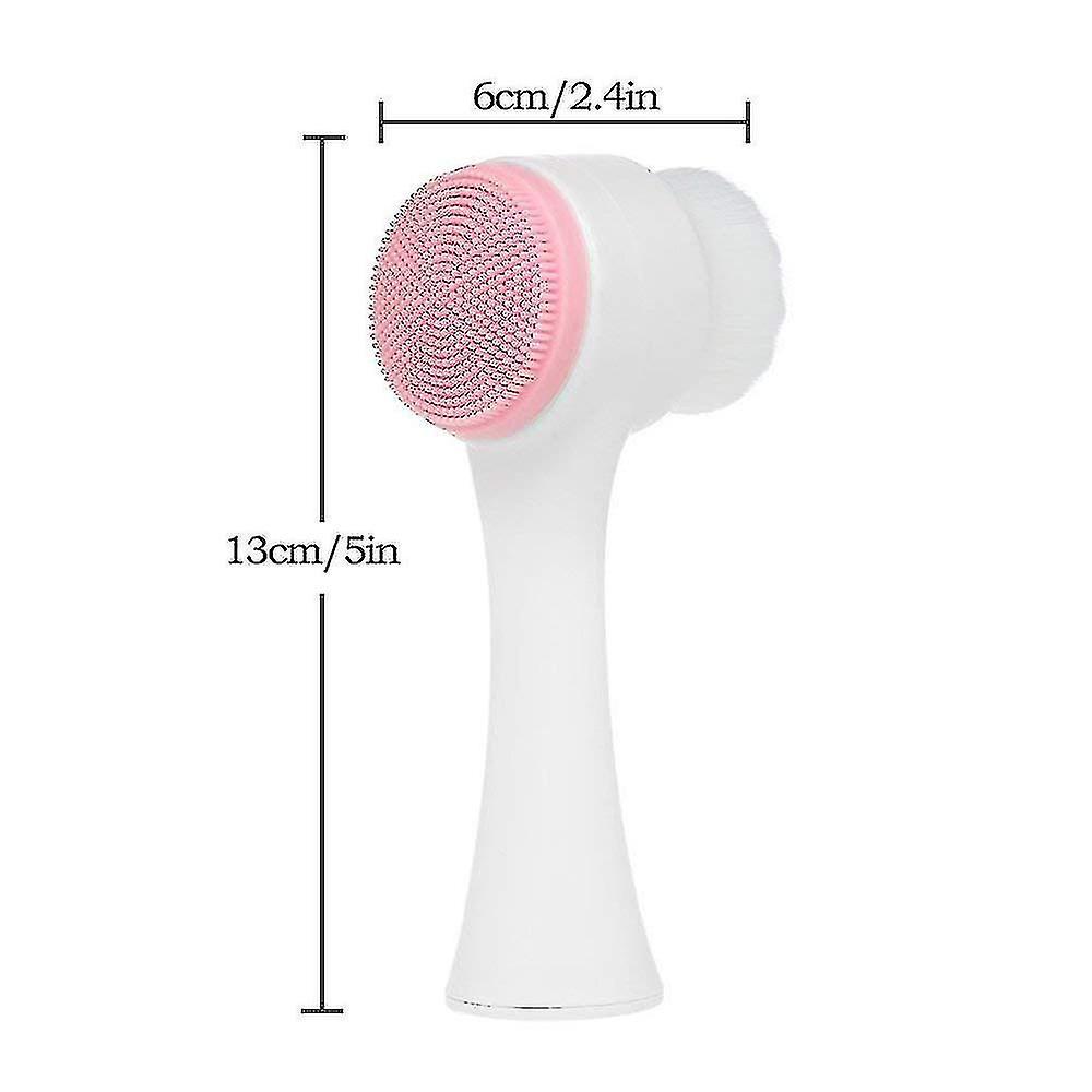 Facial Brush-scrub Silicone Manual Double-sided Facial Cleansing Brush
