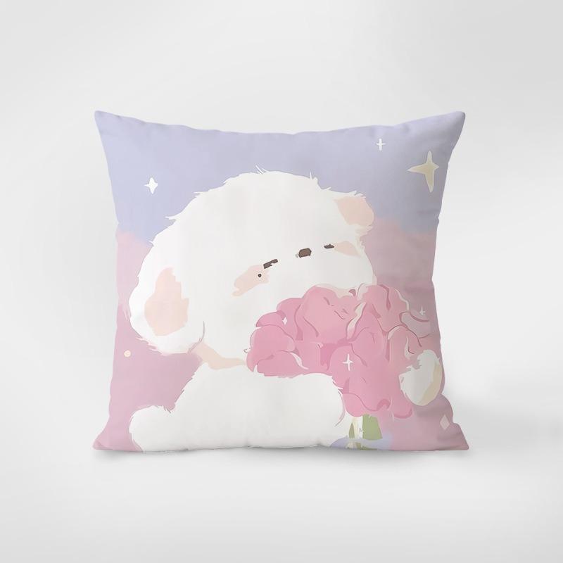 Cute Pattern Cartoon Pillowcase Interior Decoration Office Living Room Home Pillowcase