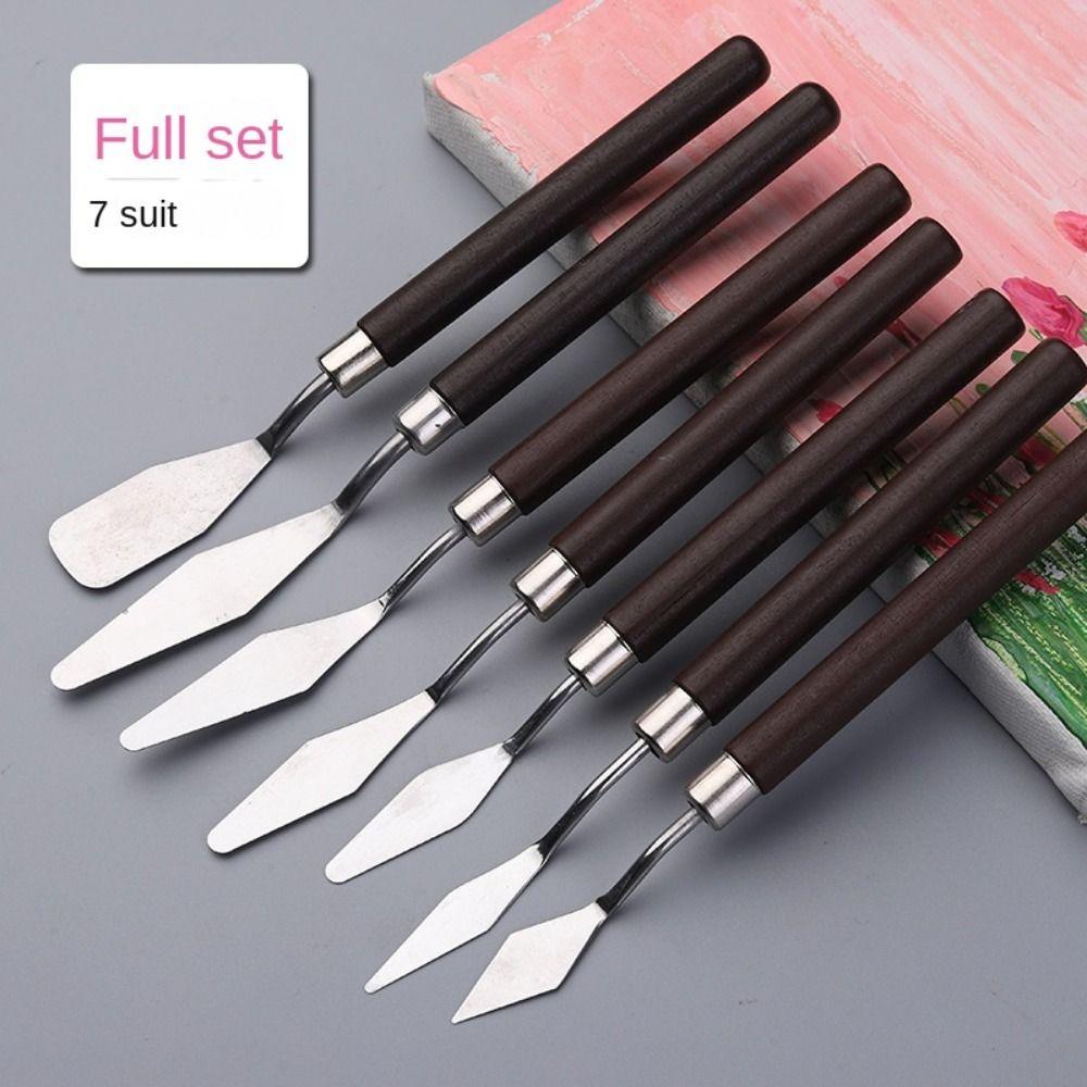 Stainless Steel Oil Painting Scraper Palette Art Painting Scraper Palette Spatula  Student