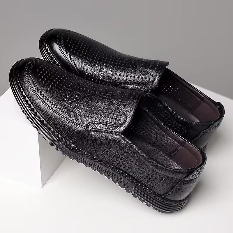 Pantofi Bărbați Cusuți Manual din Piele Naturală Tip Slip On Business Formal Ocazie Nuntă Petrecere Încălțăminte Timp Liber Oficial Pantofi de Bord