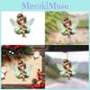 Adorable Green Fairy Acrylic Pendant Car Mirror Decoration Keychain Charm Accessory