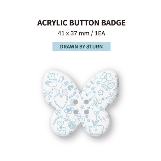 Pre-order 8TURN 2nd Single Album Electric Heart Acrylic Button Badge