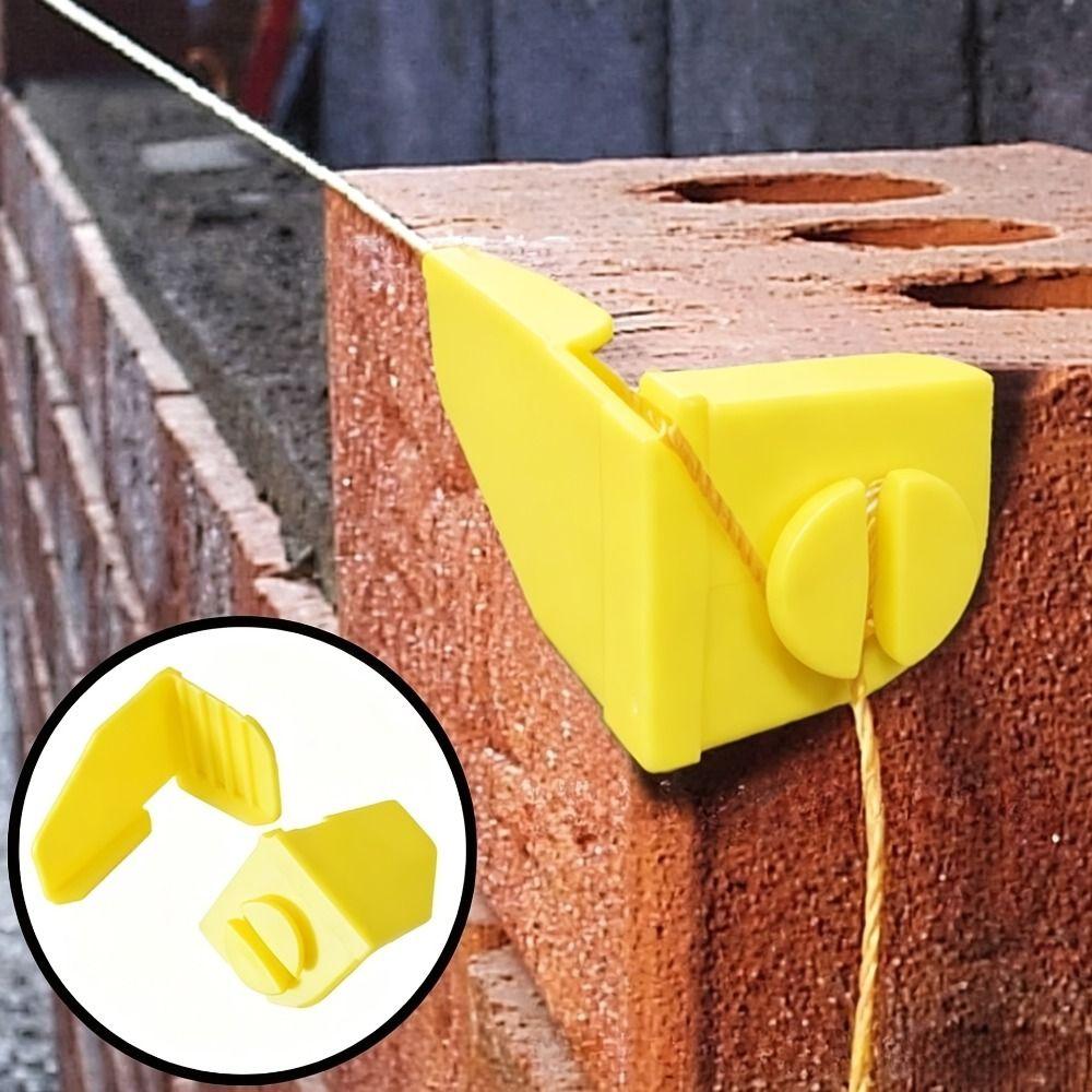 Yellow Brick Line Anchor Reusable Masonry Tool Line Angle Bracket Construction