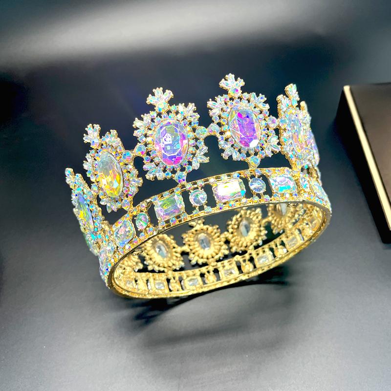 1pc Luxurious Jewelry Hair Accessories High Quality Rhinestone Banquet Birthday Princess Headband Bride Wedding Accessory Crown