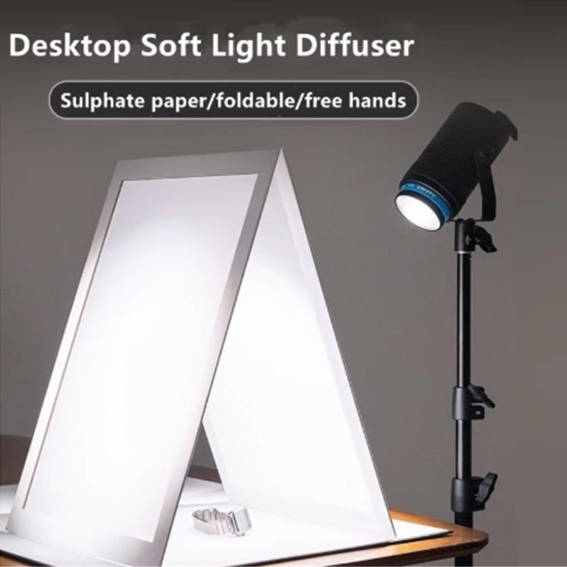 Foldable Light Diffuser Board Photography Reflector For Small Object Photos In Studio Or Outdoor Setting