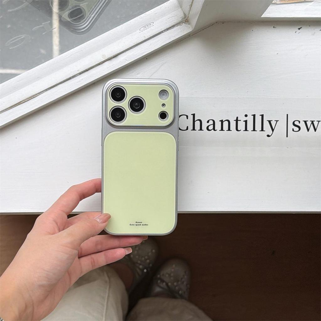 Solid Color Macaron iPhone 17 Pro Max Case with Large Window Drop Protection