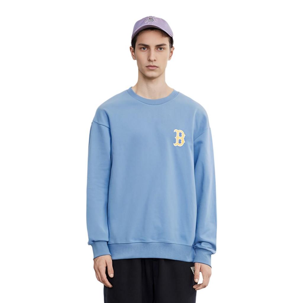 MLB Sweatshirts Unisex Blue Crew Neck Moderate Regular 31MT21011-43U