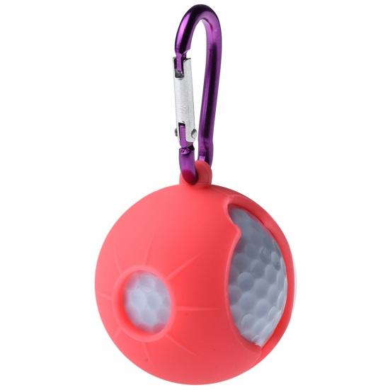 Silicone Golf Ball Protective Cover, Universal Golf Ball Holder with Carabiner, Portable Golf Ball Carrier Protector Sleeve, Golf Accessories