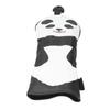 PU Leather Golf Wood Head Covers Waterproof Cartoon Thicken Plush No. 3 Golf Club Headcover