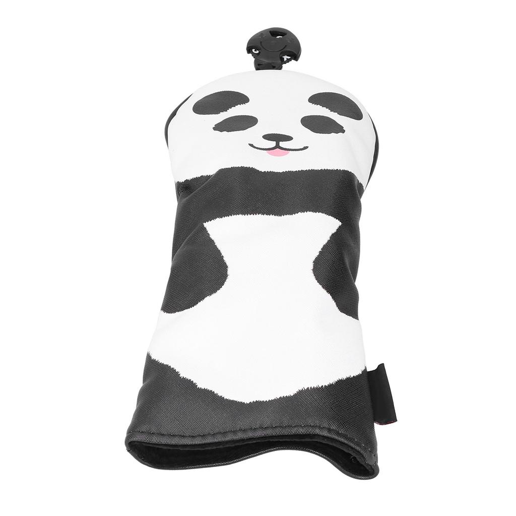PU Leather Golf Wood Head Covers Waterproof Cartoon Thicken Plush No. 3 Golf Club Headcover