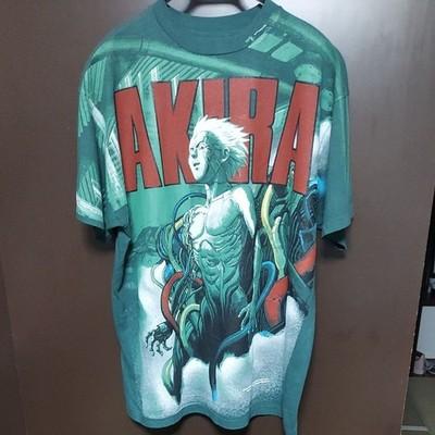 Vintage 90s Akira Anime Graphic T Shirt Rare black XL Extremelyrare excellent
