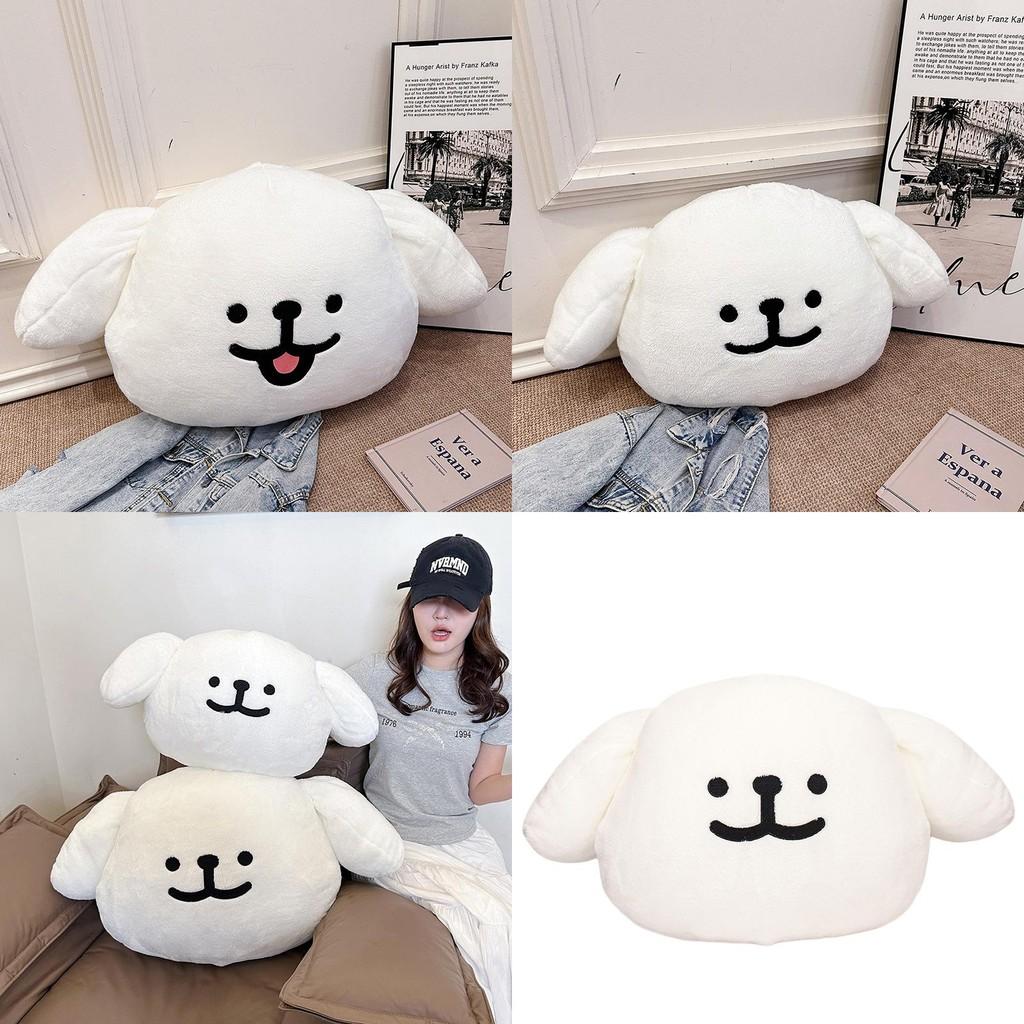 Cute Maltese Smiling And Laughing Expressions Plush Doll Pillows Cushion For Living Room Decor And Gifts