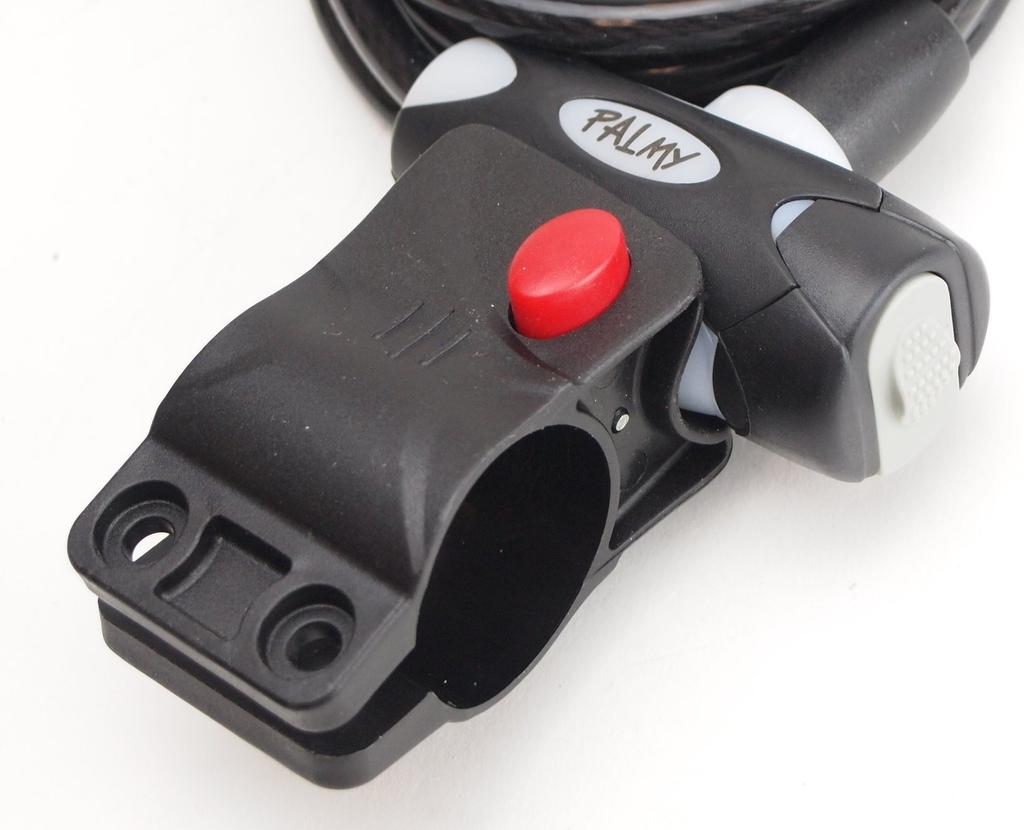 PALMY Wire Lock with Dust X Black P-555 Cover, 8 1800mm,