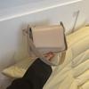 Modern Trendy Square Bag Sleek Pu Material Shoulder Bag For Daily Wear In Black White Blue And Khaki