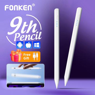 FONKEN Evrensel 9th ​​aktif iğneli kalem manyetik kapasitif kalem dokunmatik ekran el yazısı kalem Android Tablet telefon iPad için