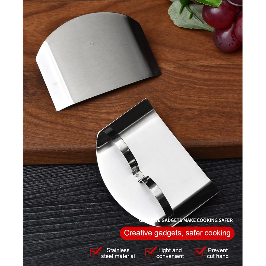 Anti-Cutting Finger Guard Stainless Steel Kitchen Gadgets Safe Vegetable Cutting Hand Protector Kitchen Accessories