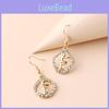Fashion Trend Alloy Rhinestone Angel Dangle Earrings For Womens Casual Style