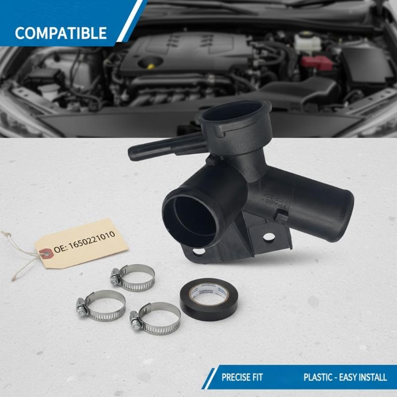 Universal Coolant Filler Neck with Secure Locking Mechanism 16502 21010 Coolant Filler Neck Assembly for Car 00-05