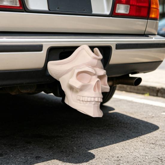 Cover Cap for Trailer Coupling Dust Pirate Skull Design Tow Hitch Cover Hitch Trailer Protector Cap Secure Hook Dust Plugs