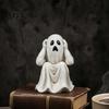 Creative Holiday Collection Figurines Halloween Ghost Figurine, Resin Miniature Chain Ghost, Face-Palm Pumpkin Craft Ornaments for Collections